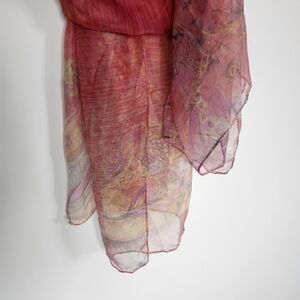 Chic Pink Sheer Scarf